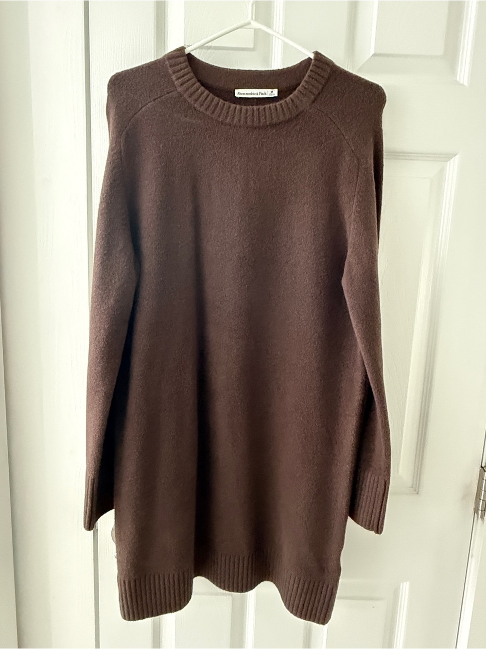 Abercrombie & Fitch Women's Brown Crewneck Sweater Dress